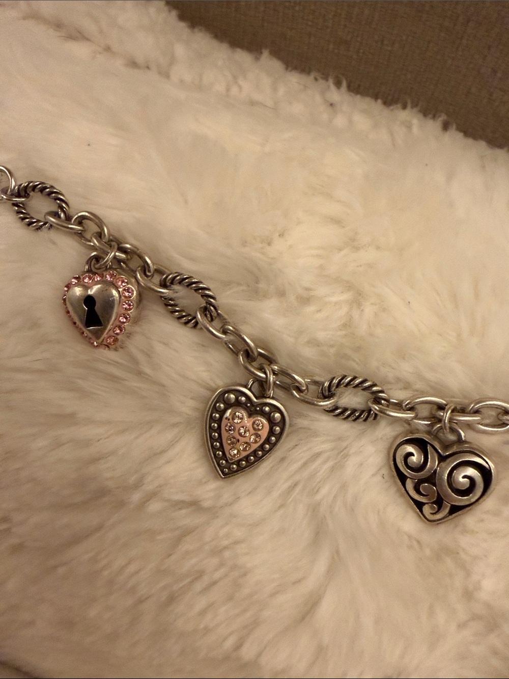 Brighton pink heart charm bracelet - Picture 8 of 8